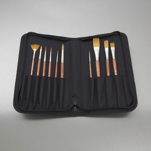 SYNTHETIC BRUSH COLLECTION SET OF 5